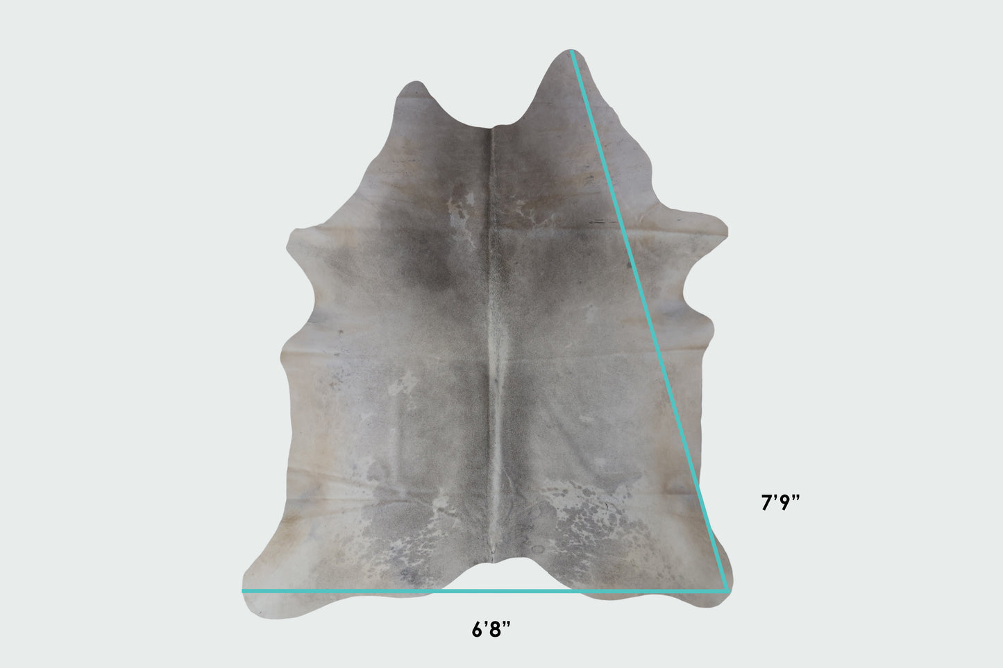 Natural Brazilian Cowhide Pattern 1133 (Grey)