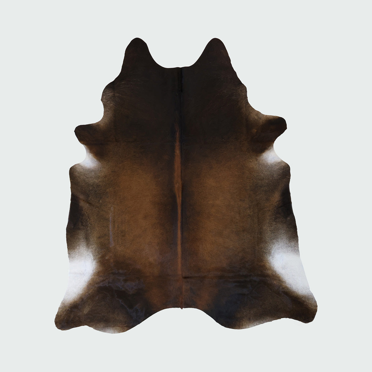 Natural Brazilian Cowhide Pattern 1165 (Dark Brown Brindle)