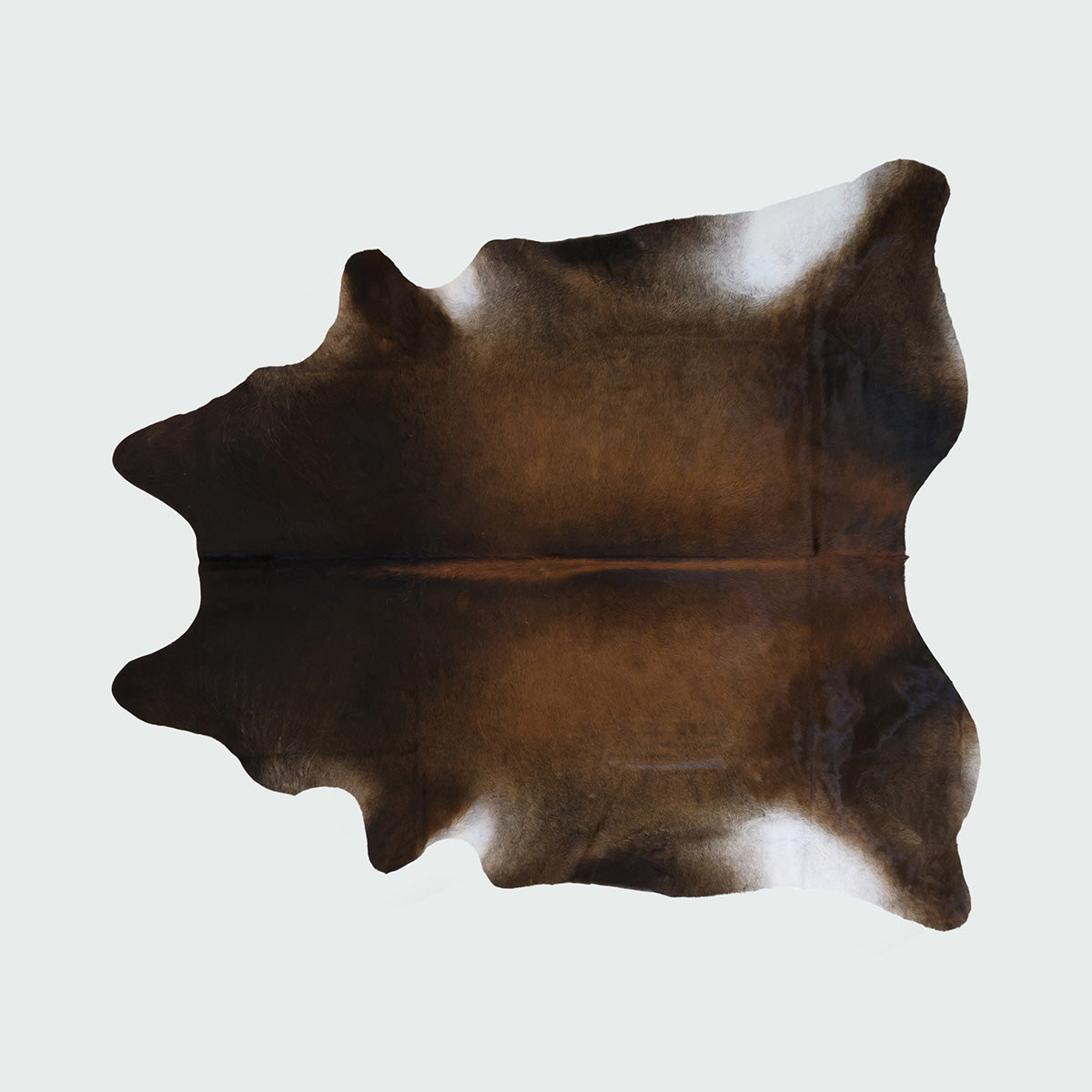 Natural Brazilian Cowhide Pattern 1165 (Dark Brown Brindle)