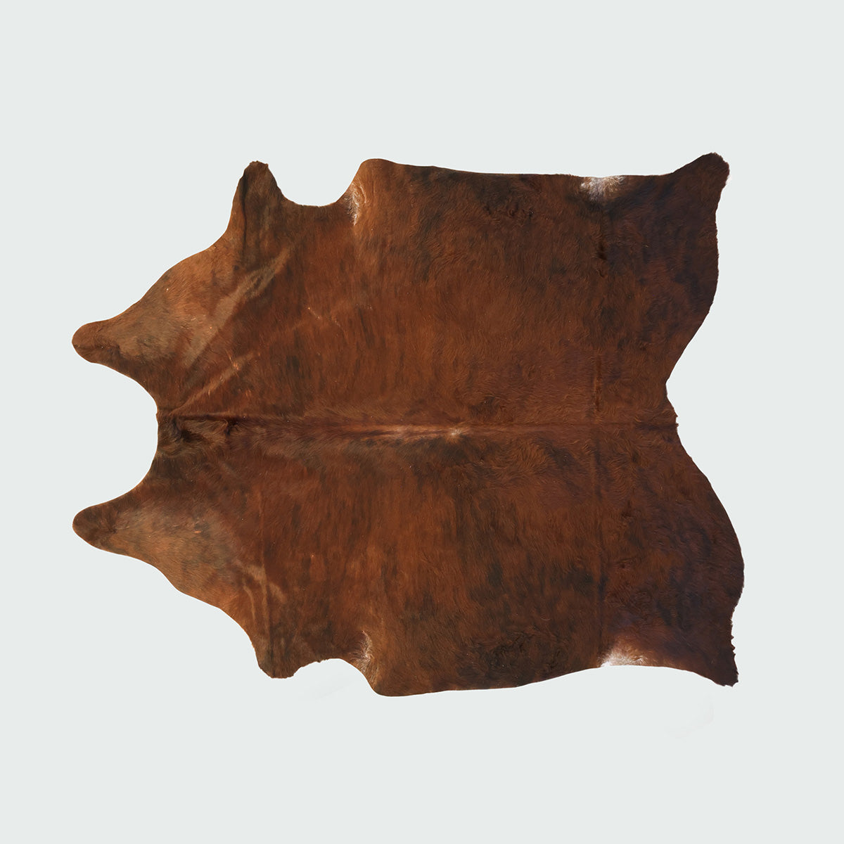 Natural Brazilian Cowhide Pattern 1168 (Dark Brown Brindle)