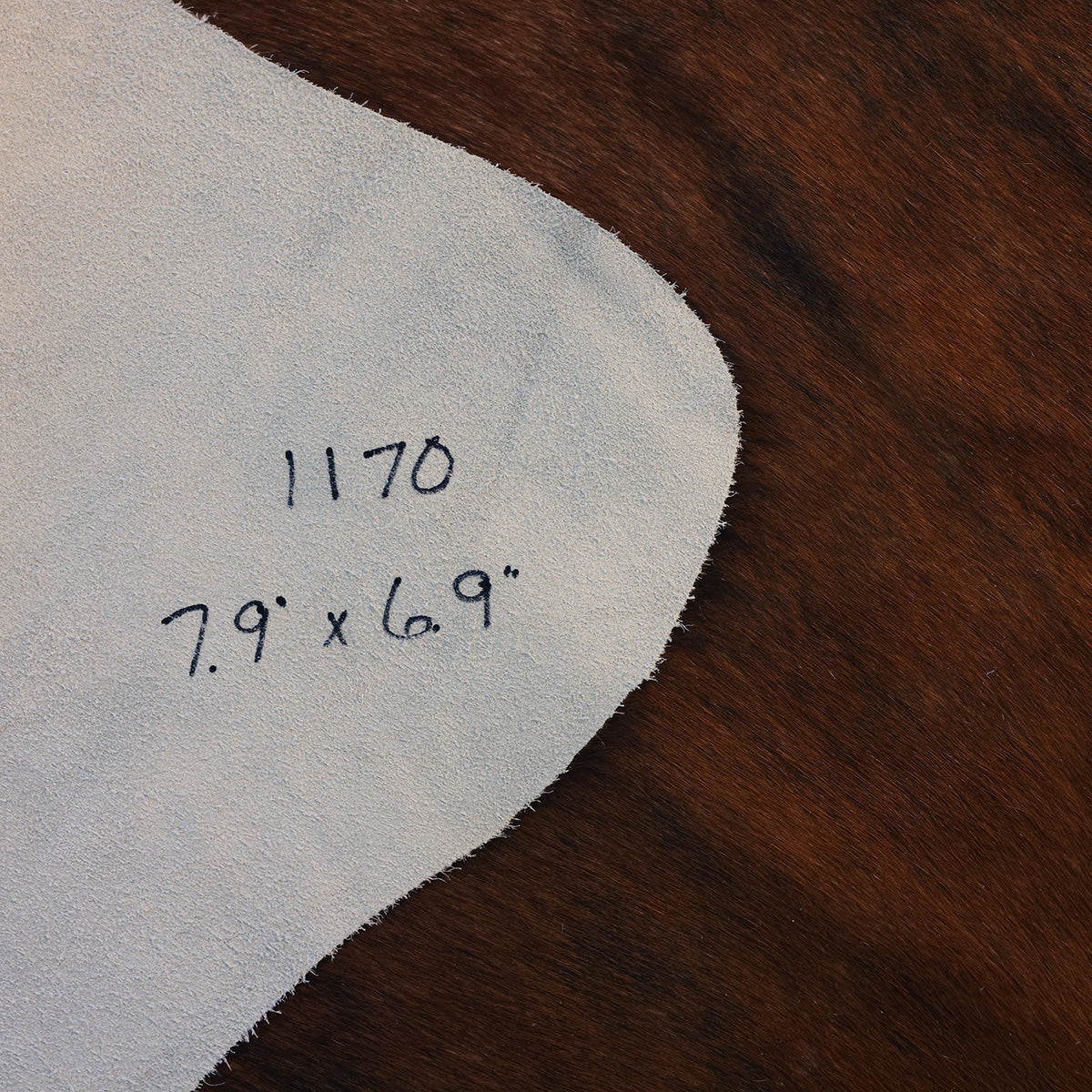 Natural Brazilian Cowhide Pattern 1170 (Golden Brown Brindle)