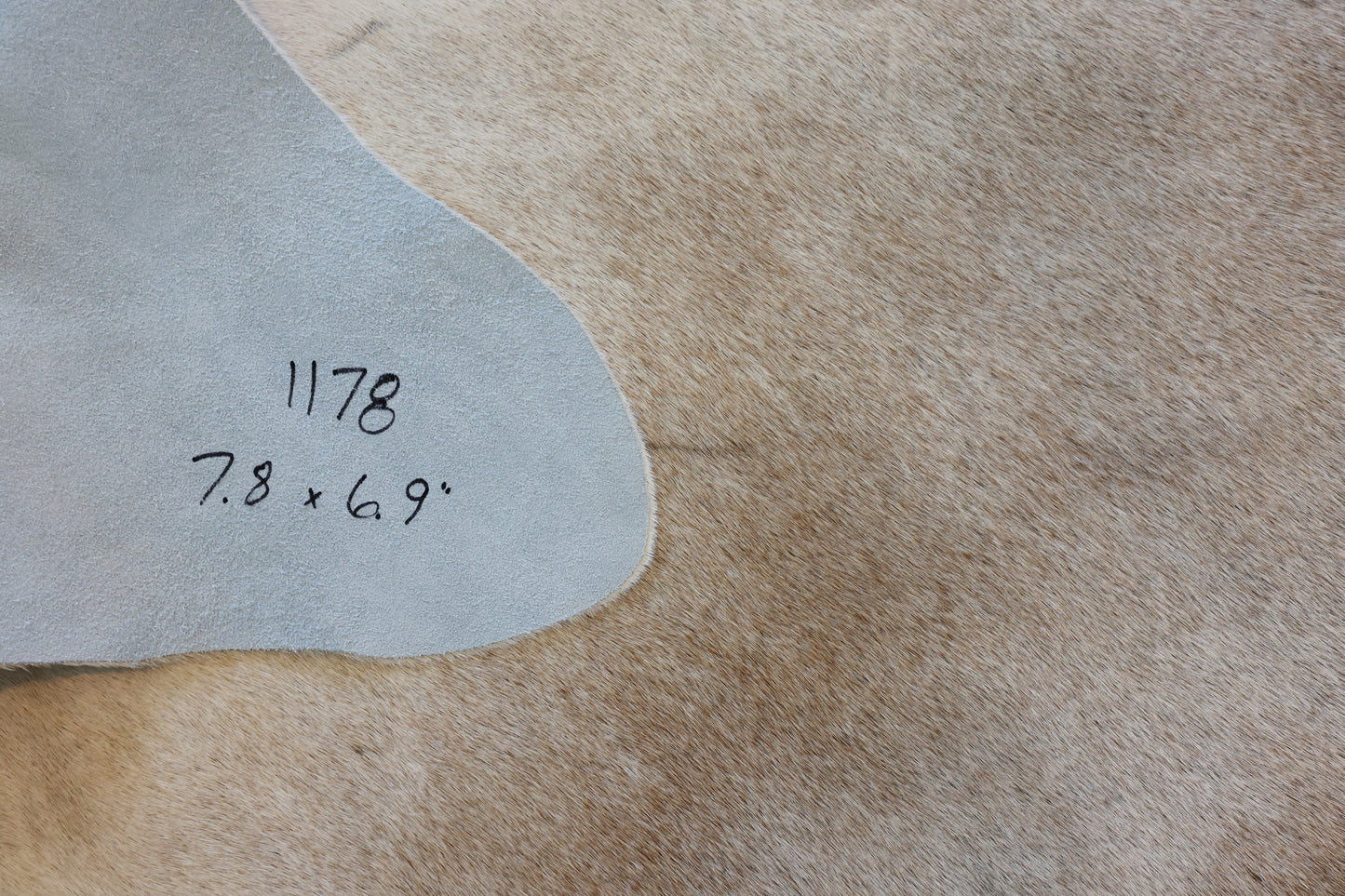 Natural Brazilian Cowhide Pattern 1178 (Brown Grey Brindle)