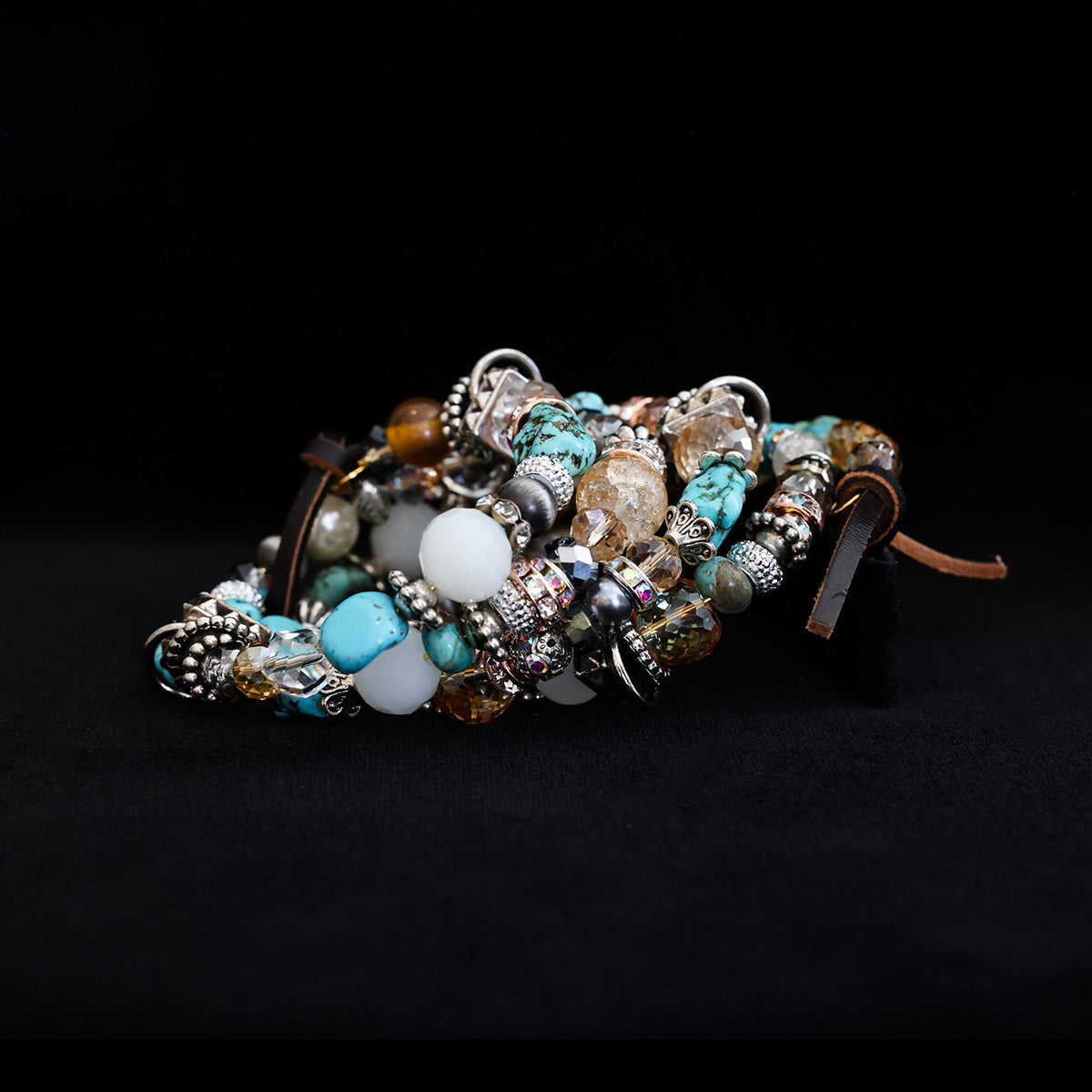 Handmade Silver Wrap Western Boho Bracelet 8801