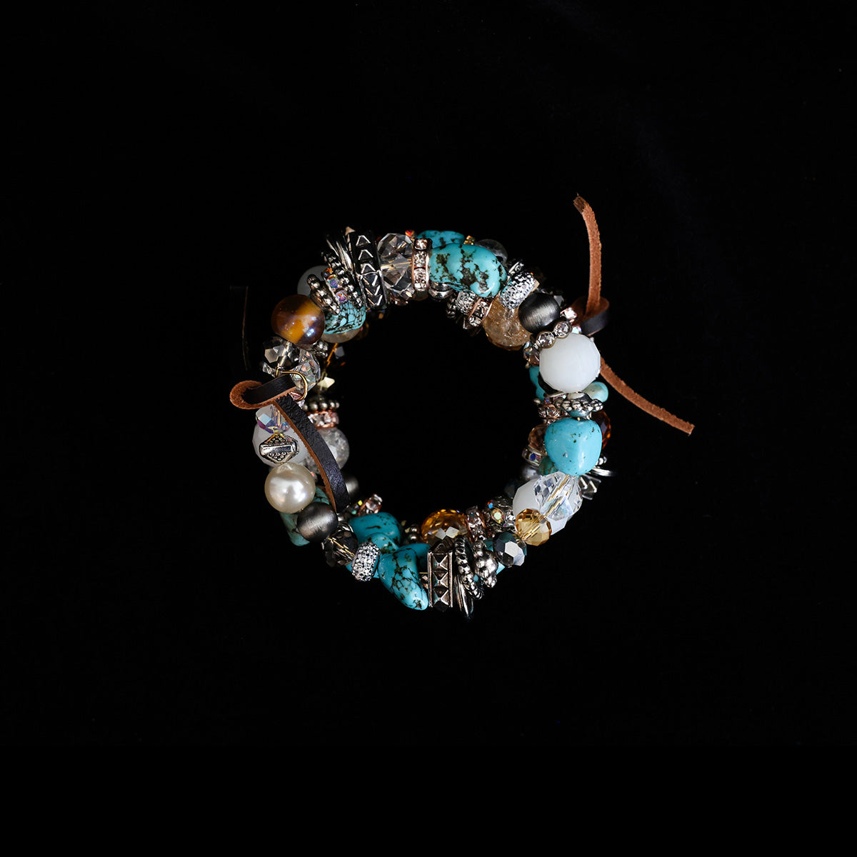 Handmade Silver Wrap Western Boho Bracelet 8801