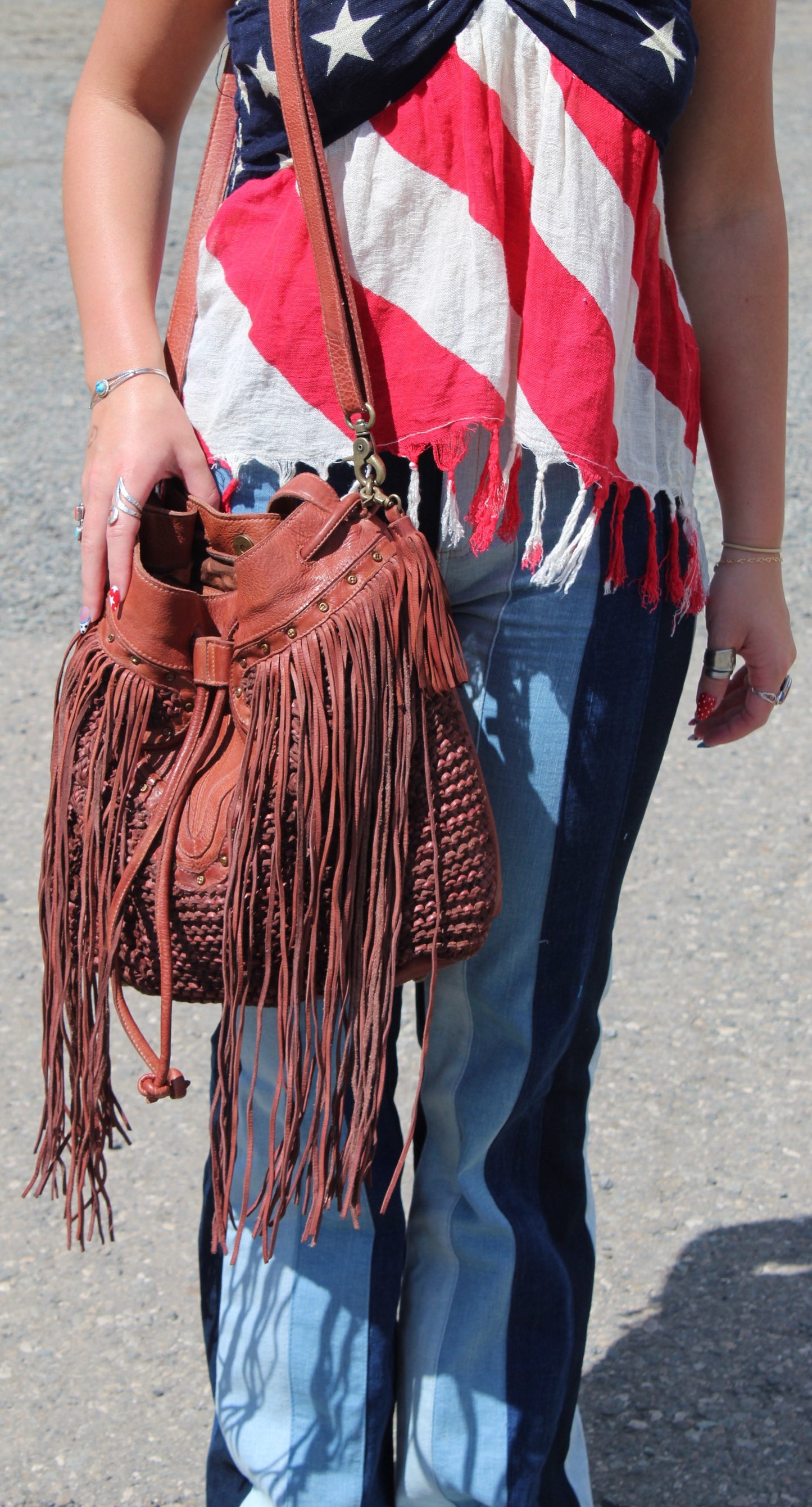 BOHO Leather Bucket Bag