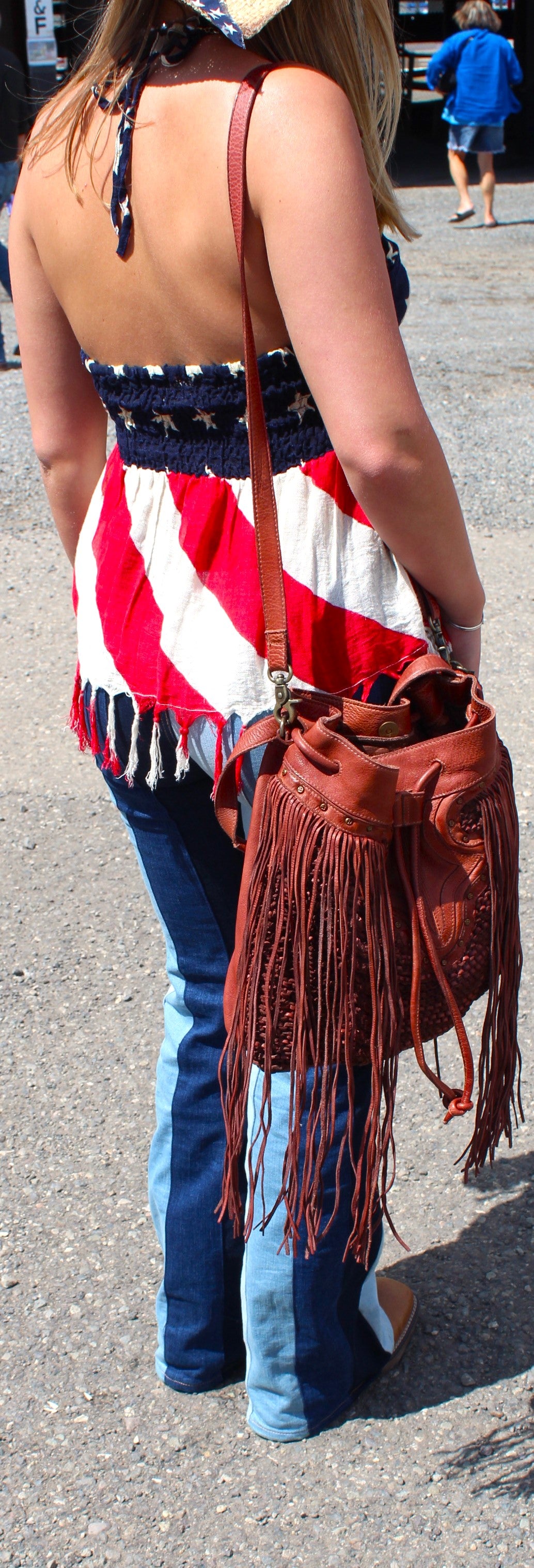BOHO Leather Bucket Bag