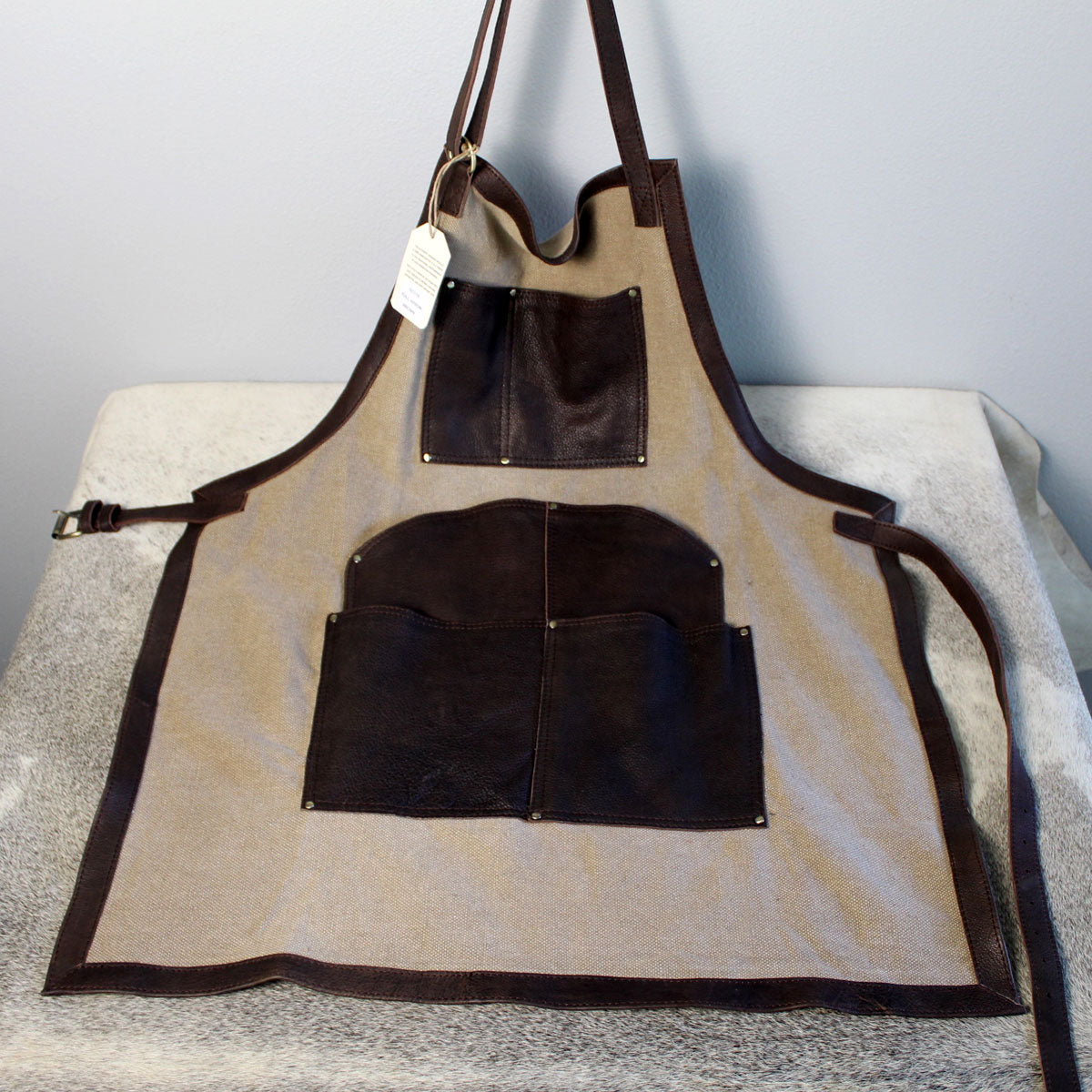 Leather Canvas Full Apron Kitchen Woodworking
