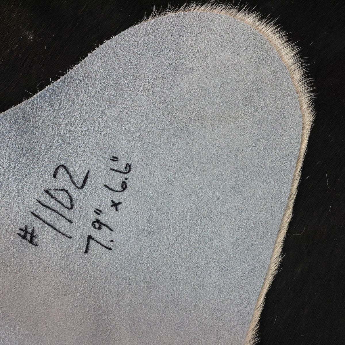 1102 Natural Brazilian Cowhide Pattern 1102 (Black and White)