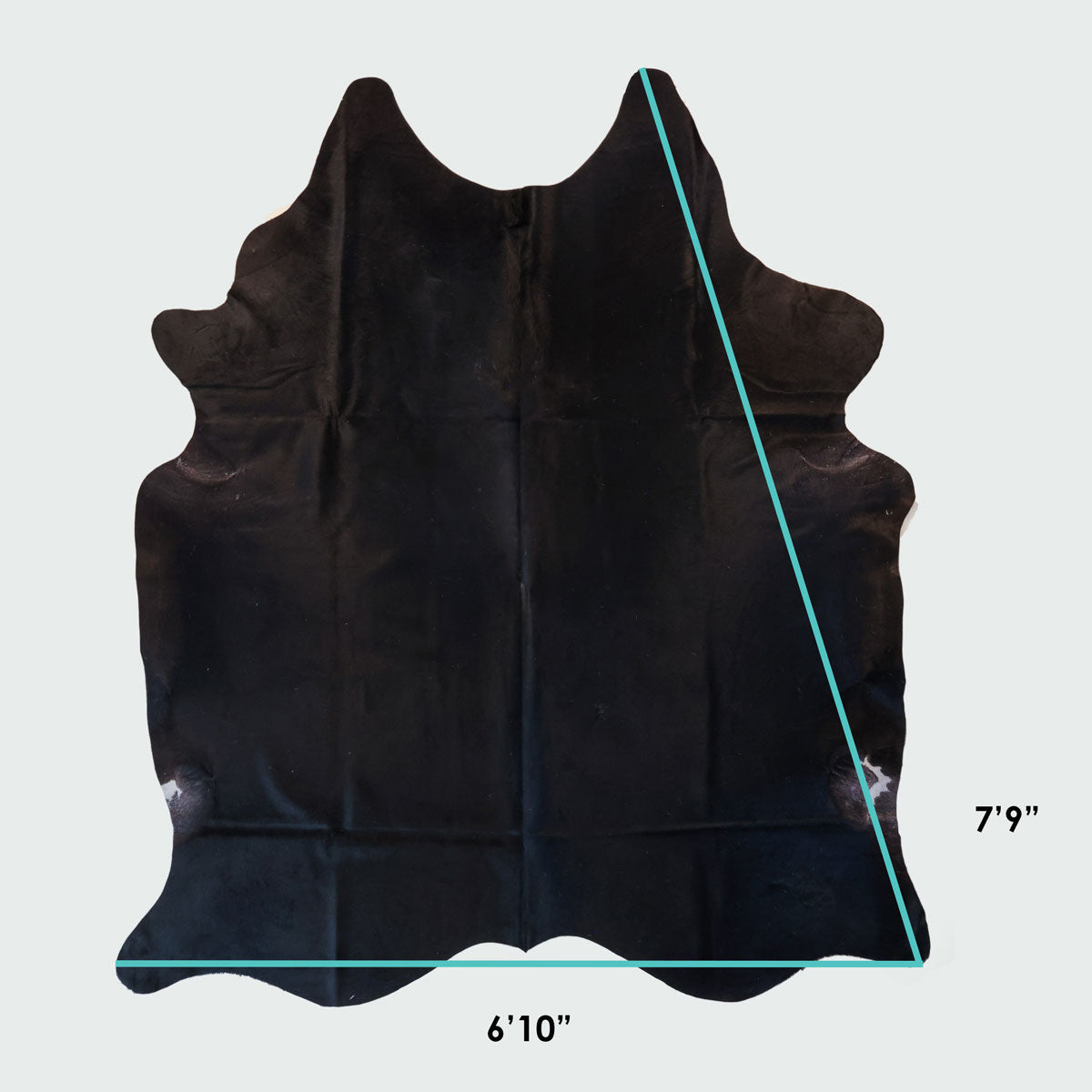 Natural Brazilian Cowhide Pattern 1106 (Black and White)