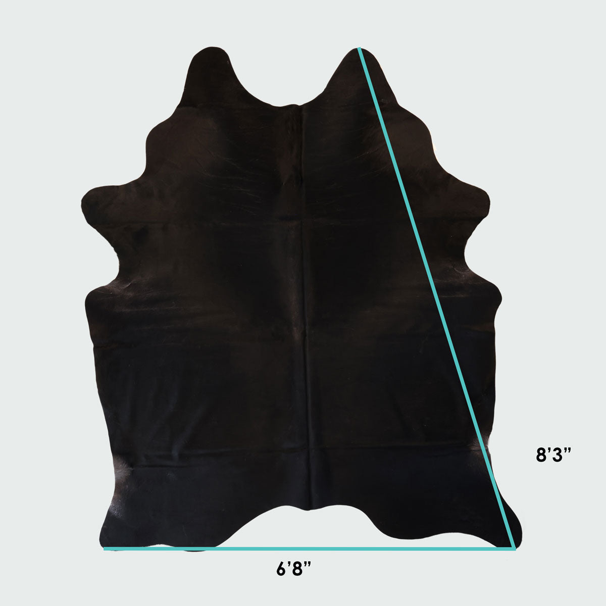 Natural Brazilian Cowhide Pattern 1107 (Black and White)