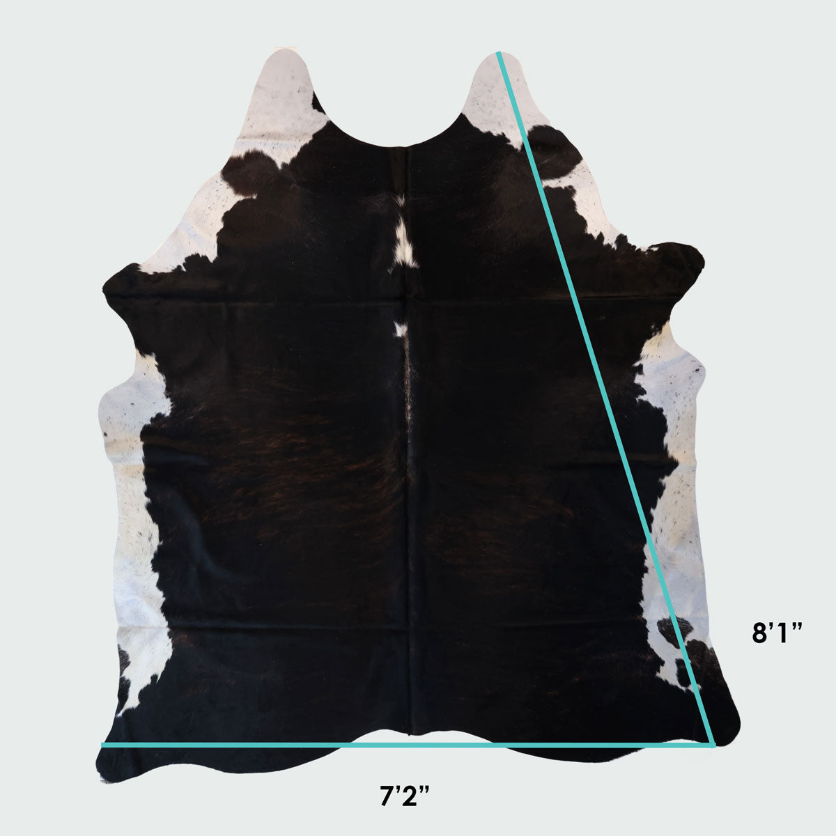 Natural Brazilian Cowhide Pattern 1108 (Black and White)