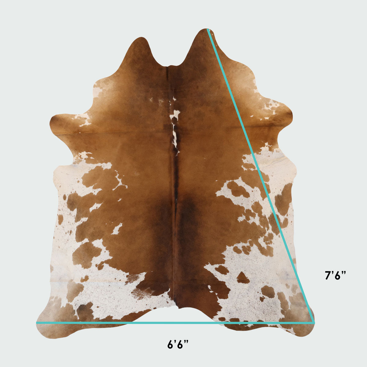 Natural Brazilian Cowhide Pattern 1110 (Golden Brown)