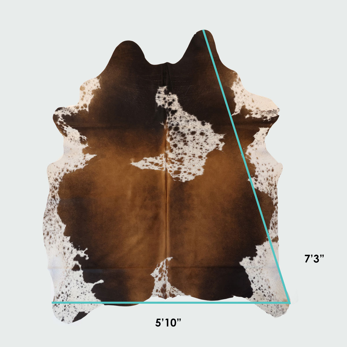 1111 Natural Brazilian Cowhide Pattern 1111 (Golden Brown)