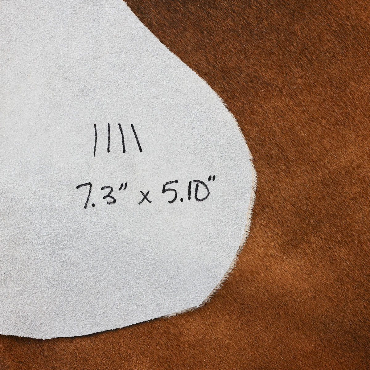 1111 Natural Brazilian Cowhide Pattern 1111 (Golden Brown)
