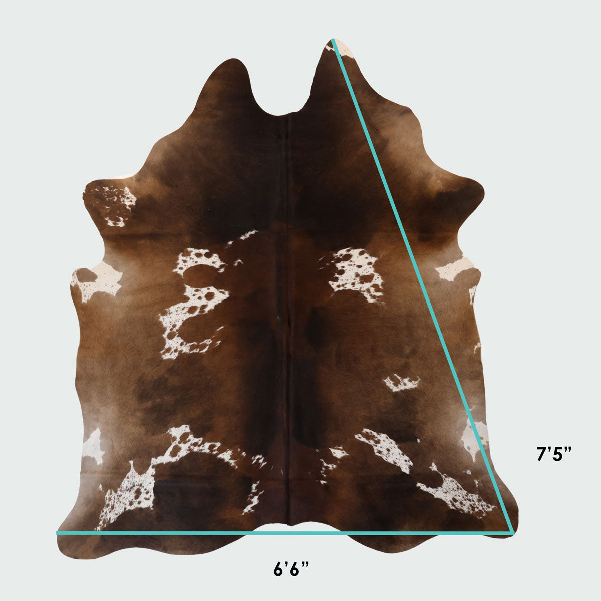 Natural Brazilian Cowhide Pattern 1112 (Golden Brown)