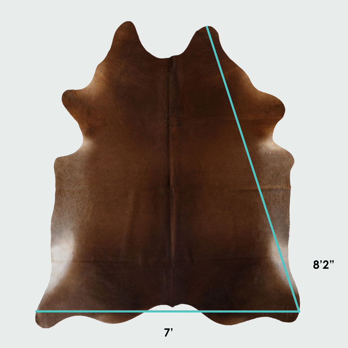 Natural Brazilian Cowhide Pattern 1116 (Golden Brown)