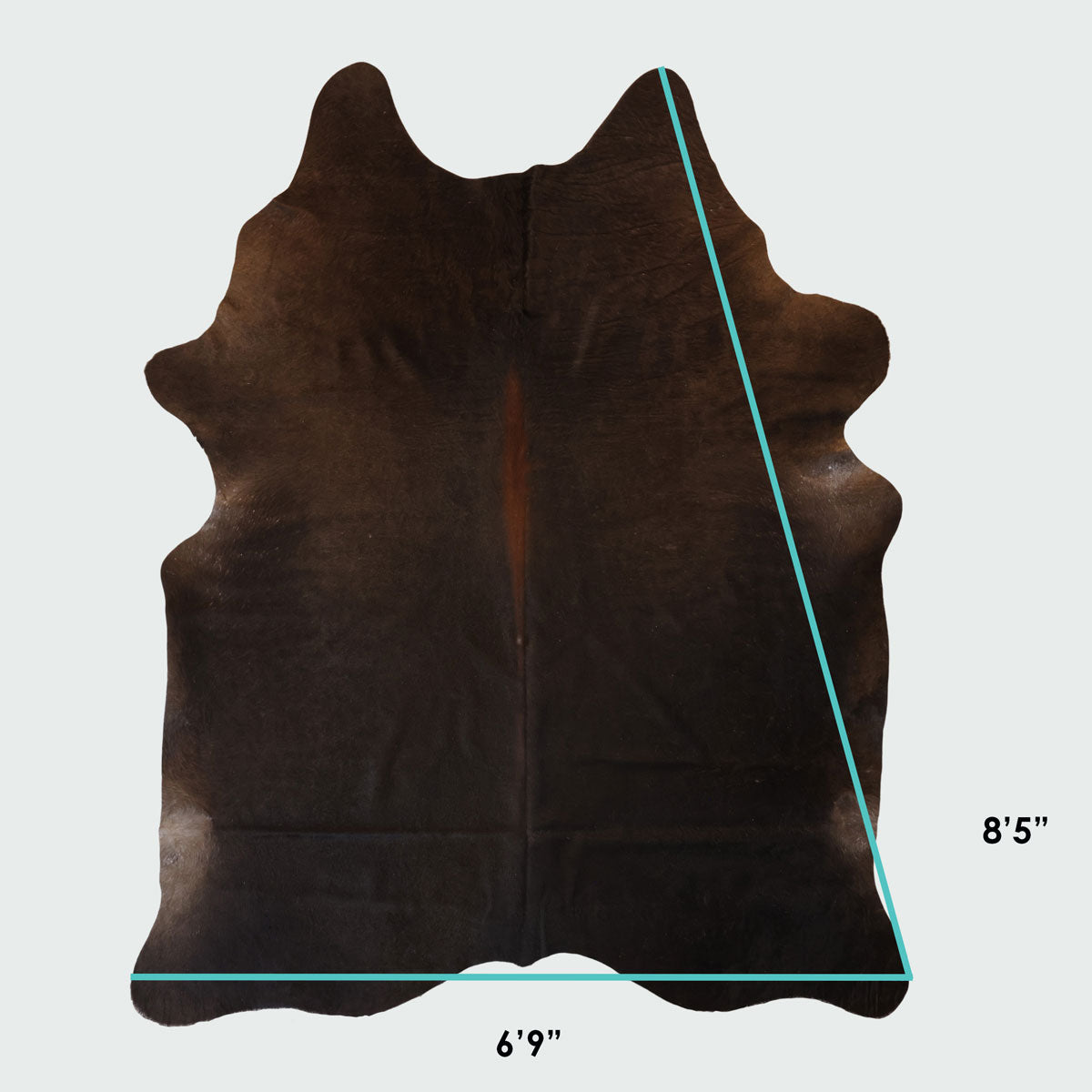 Natural Brazilian Cowhide Pattern 1118 (Golden Brown)