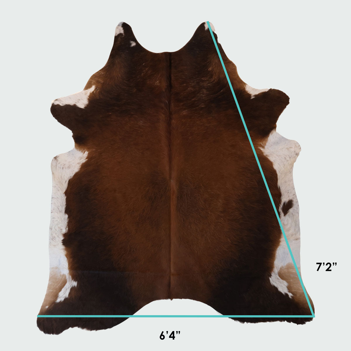 Natural Brazilian Cowhide Pattern 1119 (Golden Brown)