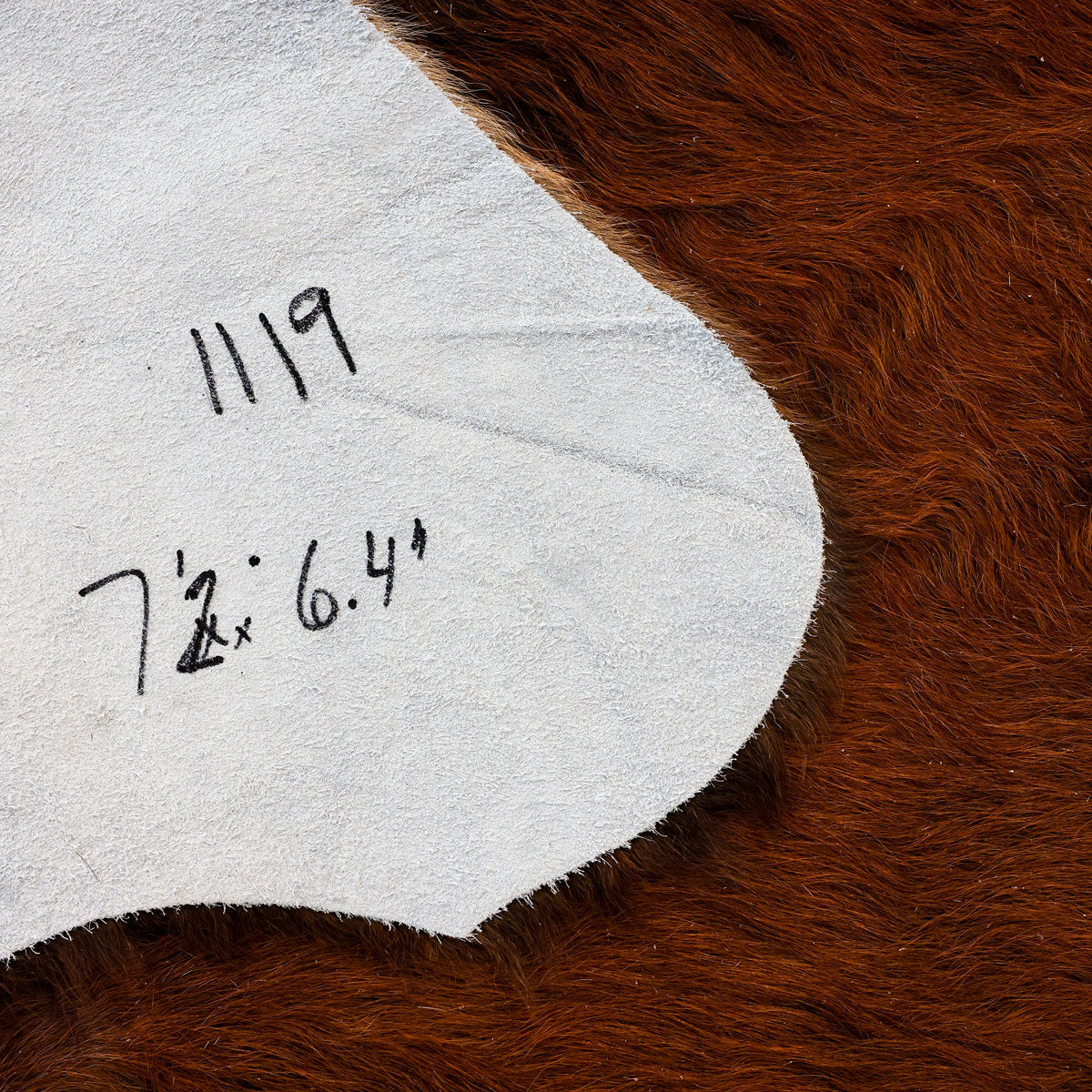 Natural Brazilian Cowhide Pattern 1119 (Golden Brown)