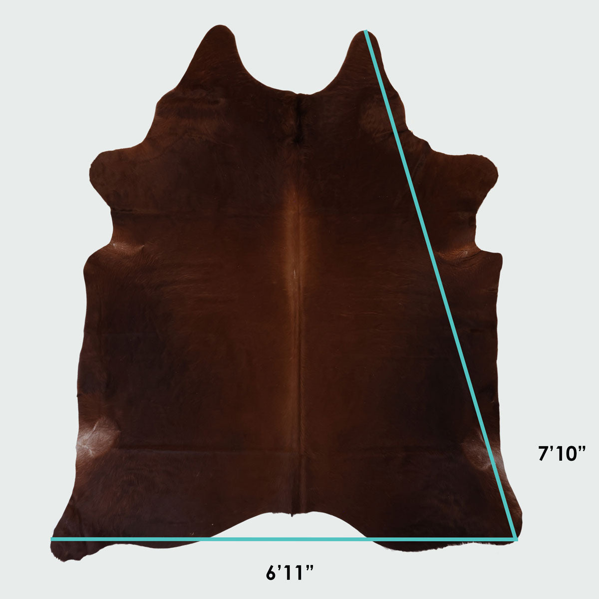 Natural Brazilian Cowhide Pattern 1120 (Golden Brown)