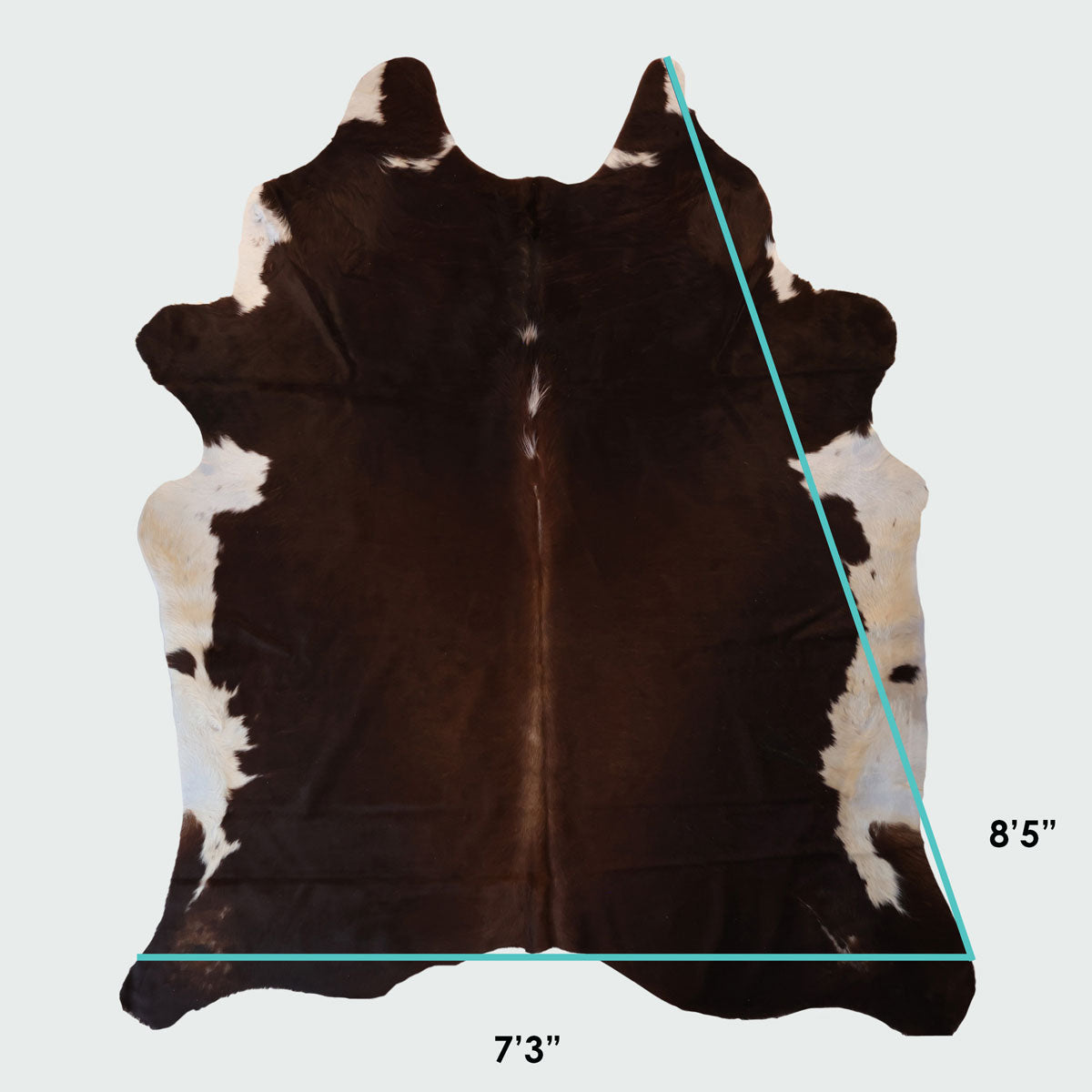 Natural Brazilian Cowhide Pattern 1123 (Golden Brown)