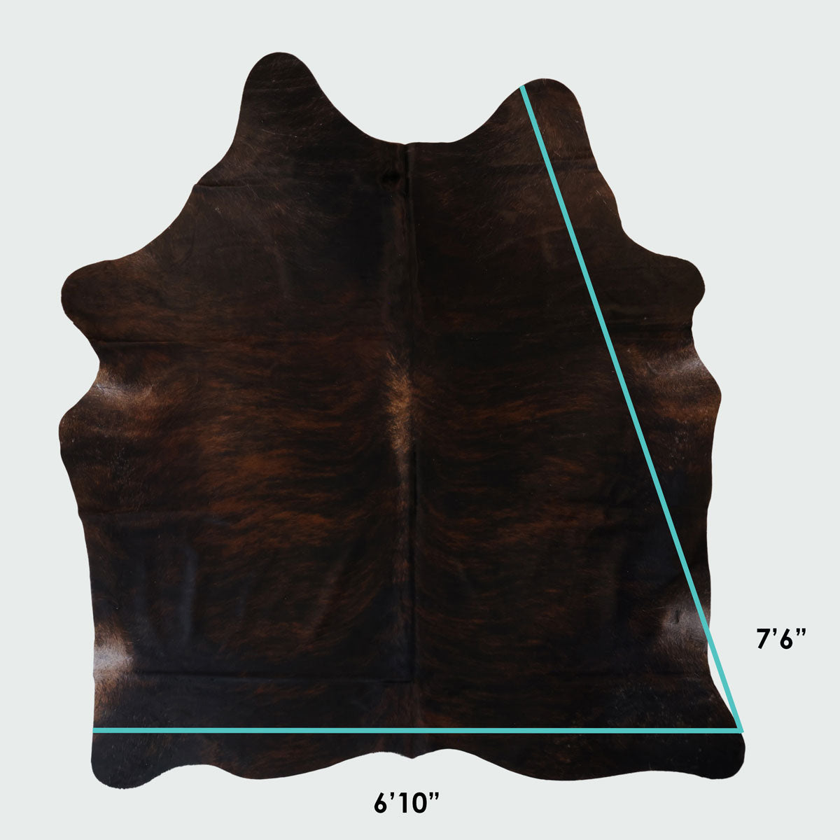 Natural Brazilian Cowhide Pattern 1124 (Golden Brown)