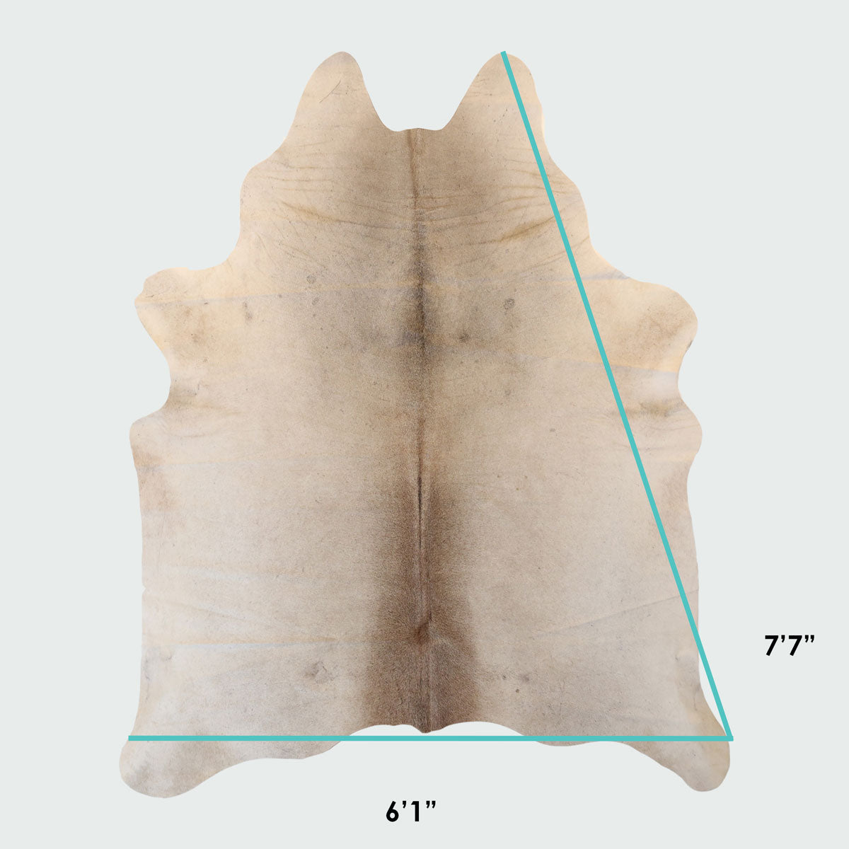 Natural Brazilian Cowhide Pattern 1125 (Grey)