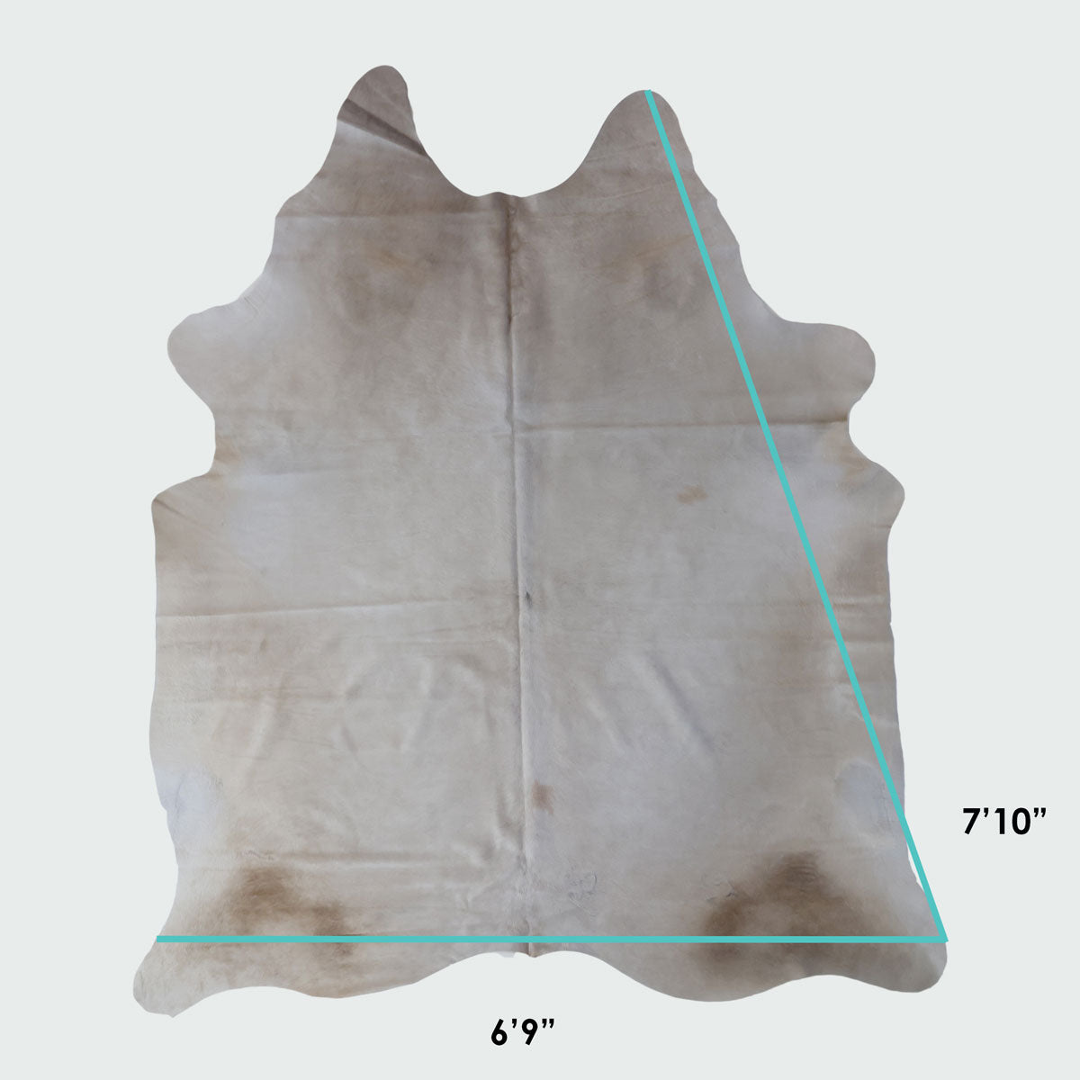Natural Brazilian Cowhide Pattern 1126 (Grey)