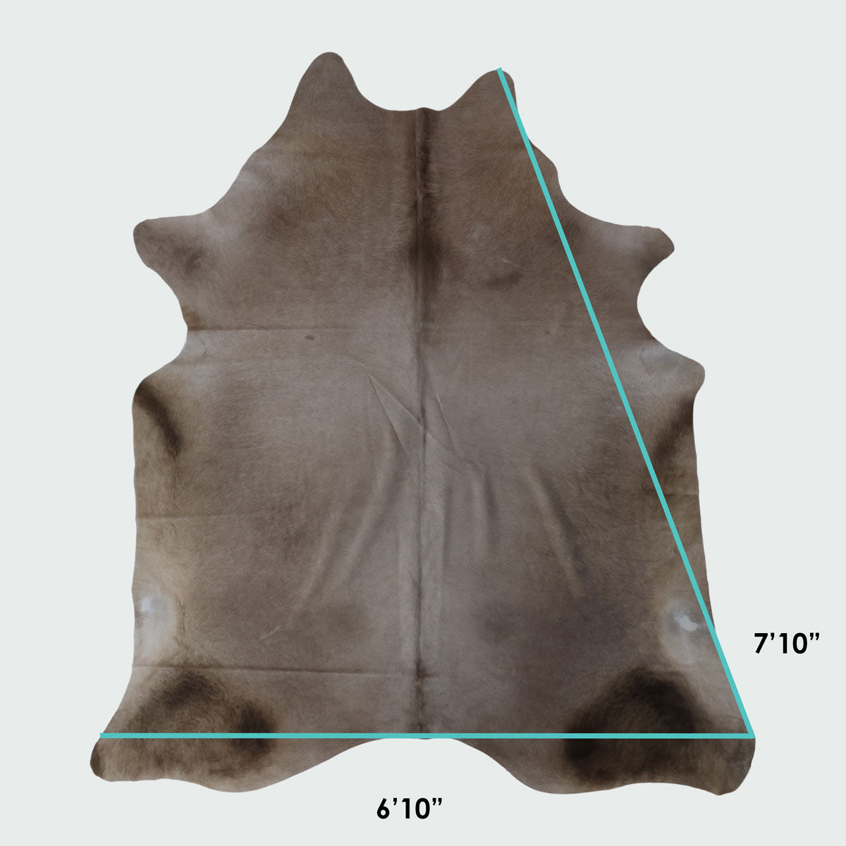 Natural Brazilian Cowhide Pattern 1129 (Grey Brown Brindle)