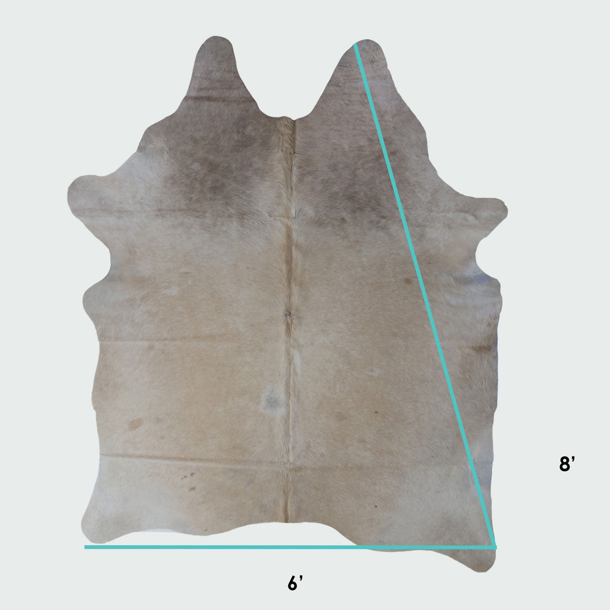 Natural Brazilian Cowhide Pattern 1132 (Grey)