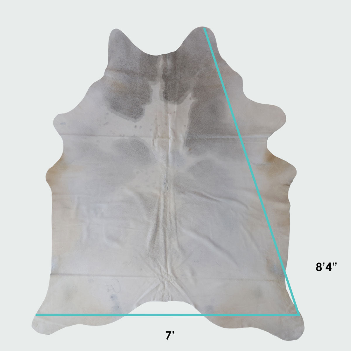 Natural Brazilian Cowhide Pattern 1134 (Grey)