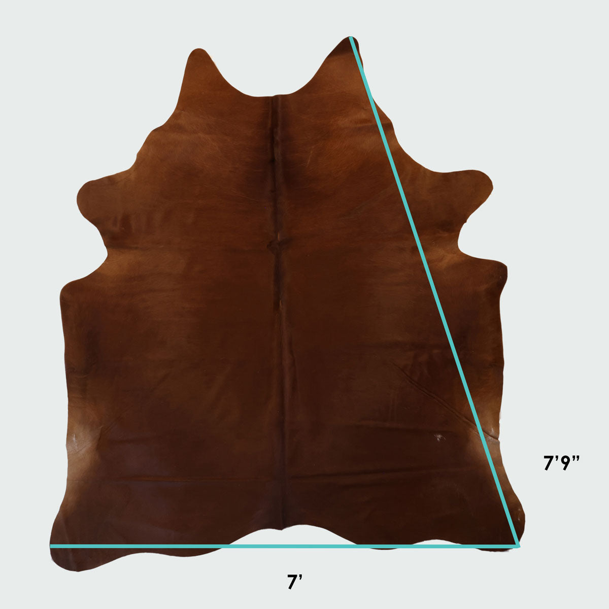 Natural Brazilian Cowhide Pattern 1135 (Dark Brown)