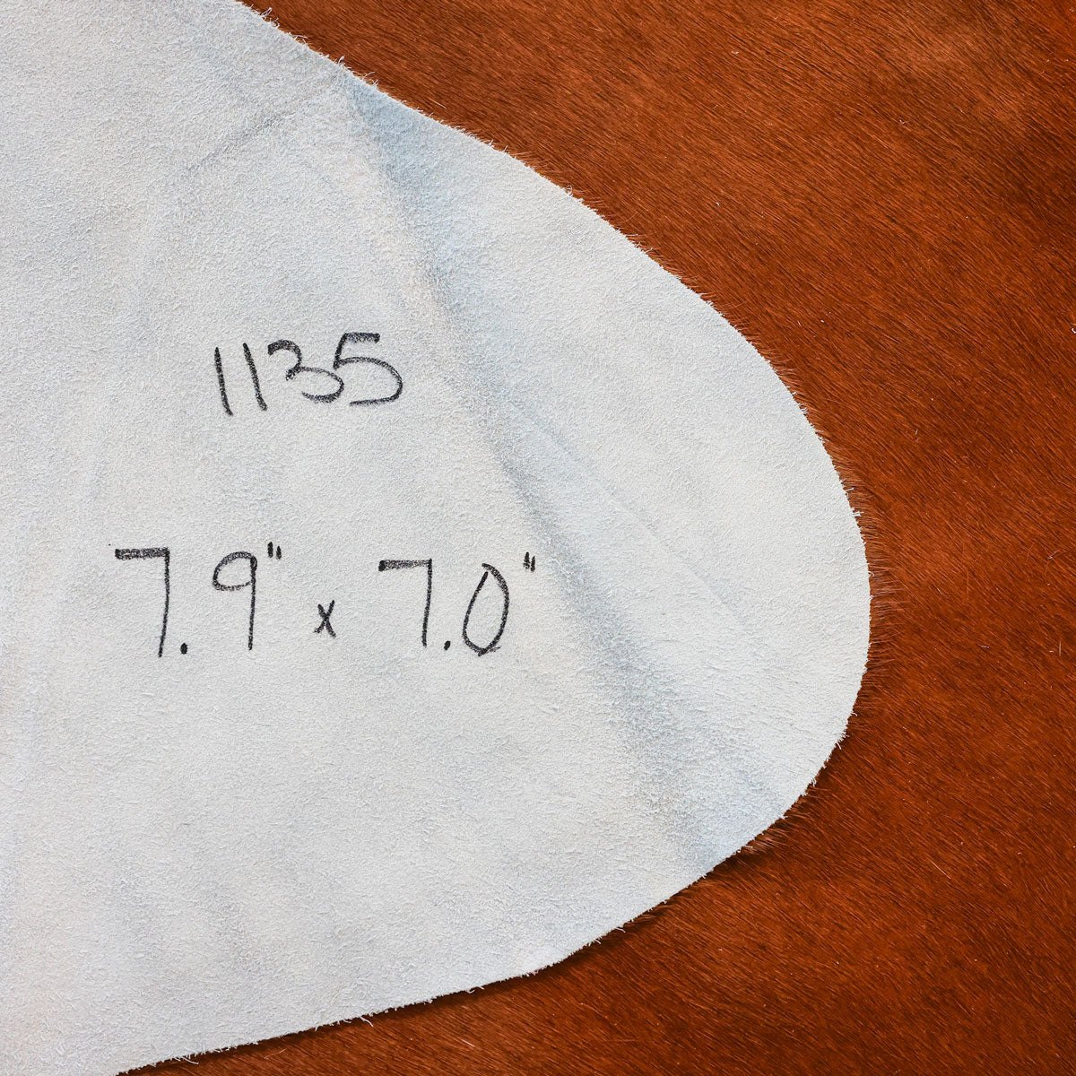 Natural Brazilian Cowhide Pattern 1135 (Dark Brown)