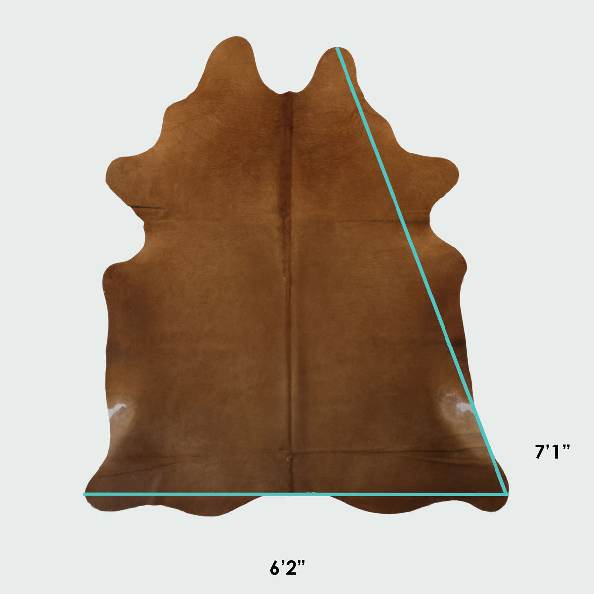 Natural Brazilian Cowhide Pattern 1136 (Dark Brown)