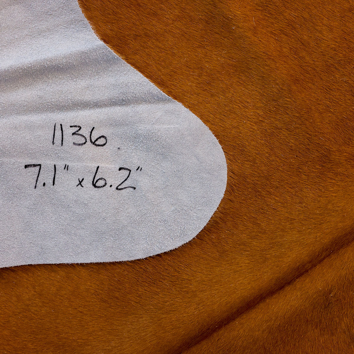 Natural Brazilian Cowhide Pattern 1136 (Dark Brown)