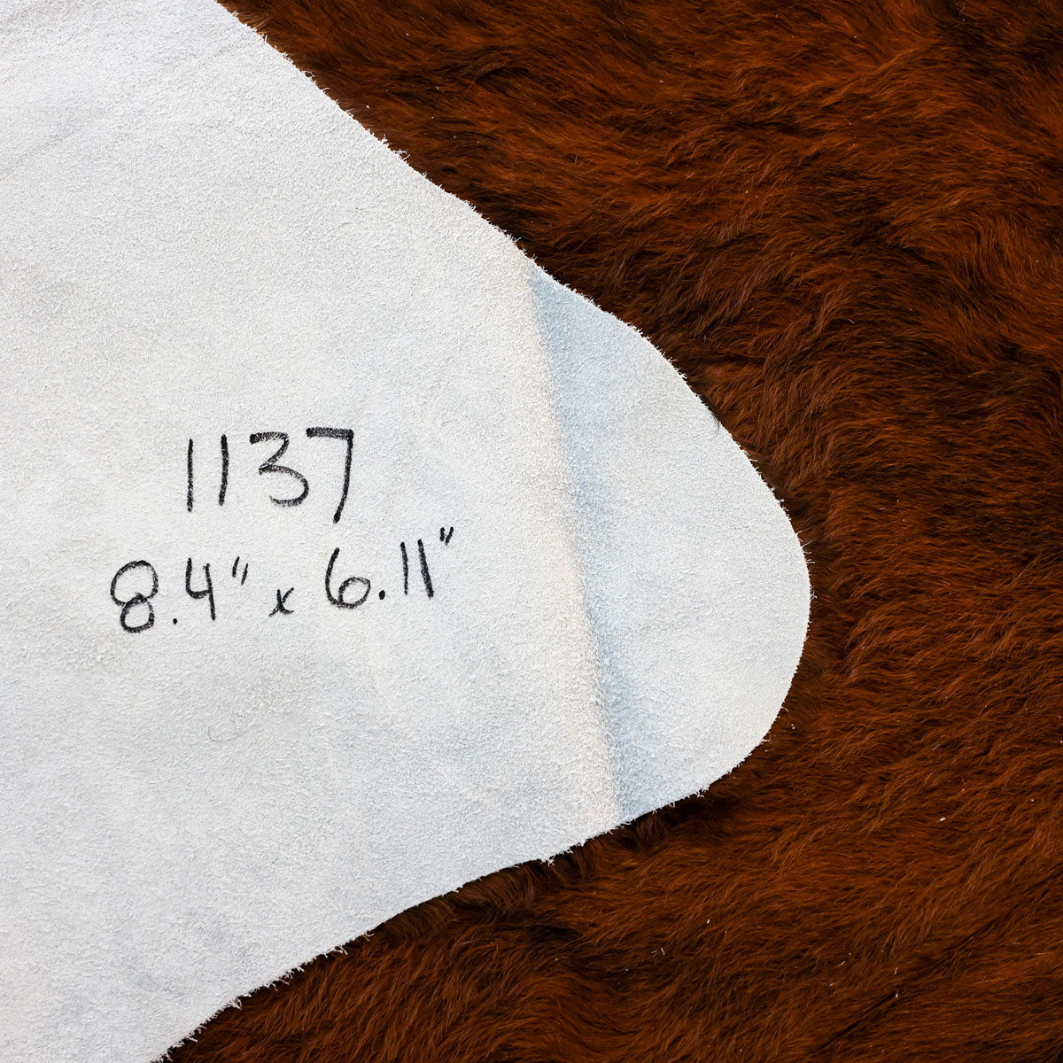 Natural Brazilian Cowhide Pattern 1137 (Dark Brown)