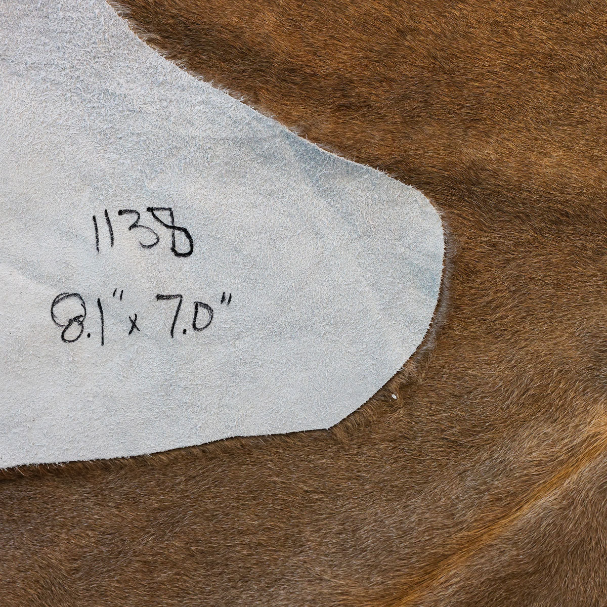 Natural Brazilian Cowhide Pattern 1138 (Dark Brown)