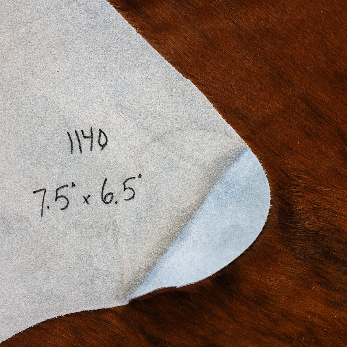 Natural Brazilian Cowhide Pattern 1140 (Dark Brown)