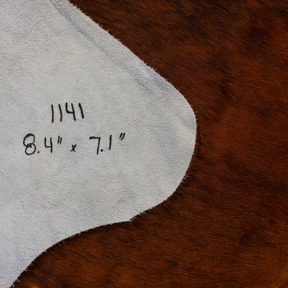 Natural Brazilian Cowhide Pattern 1141 (Dark Brown)