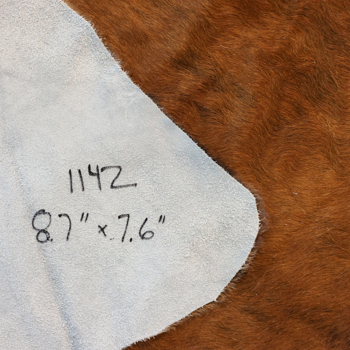 Natural Brazilian Cowhide Pattern 1142 (Dark Brown)