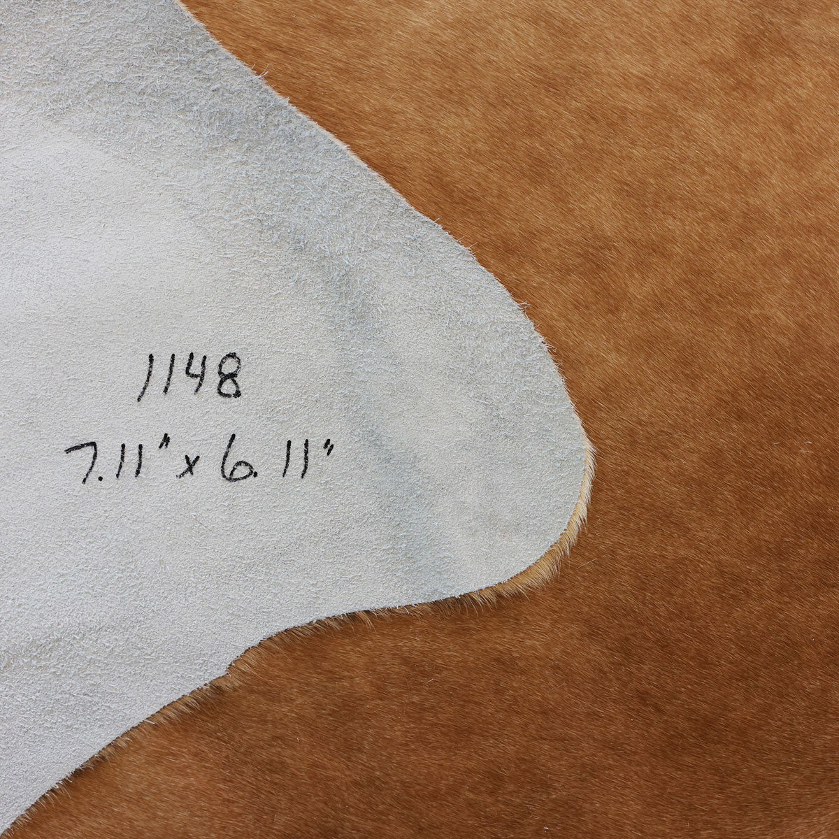 Natural Brazilian Cowhide Pattern 1148 (Golden Champagne)