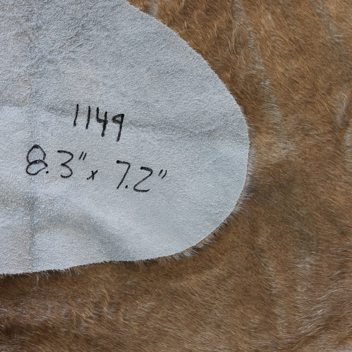 Natural Brazilian Cowhide Pattern 1149 (Golden Champagne)