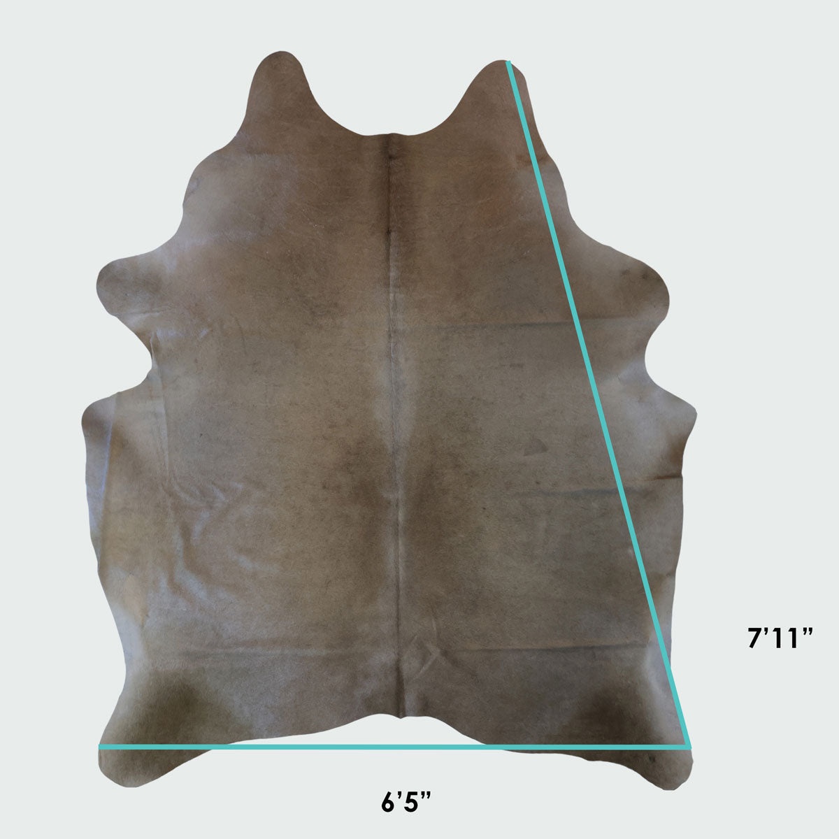 Natural Brazilian Cowhide Pattern 1154 (Golden Champagne)
