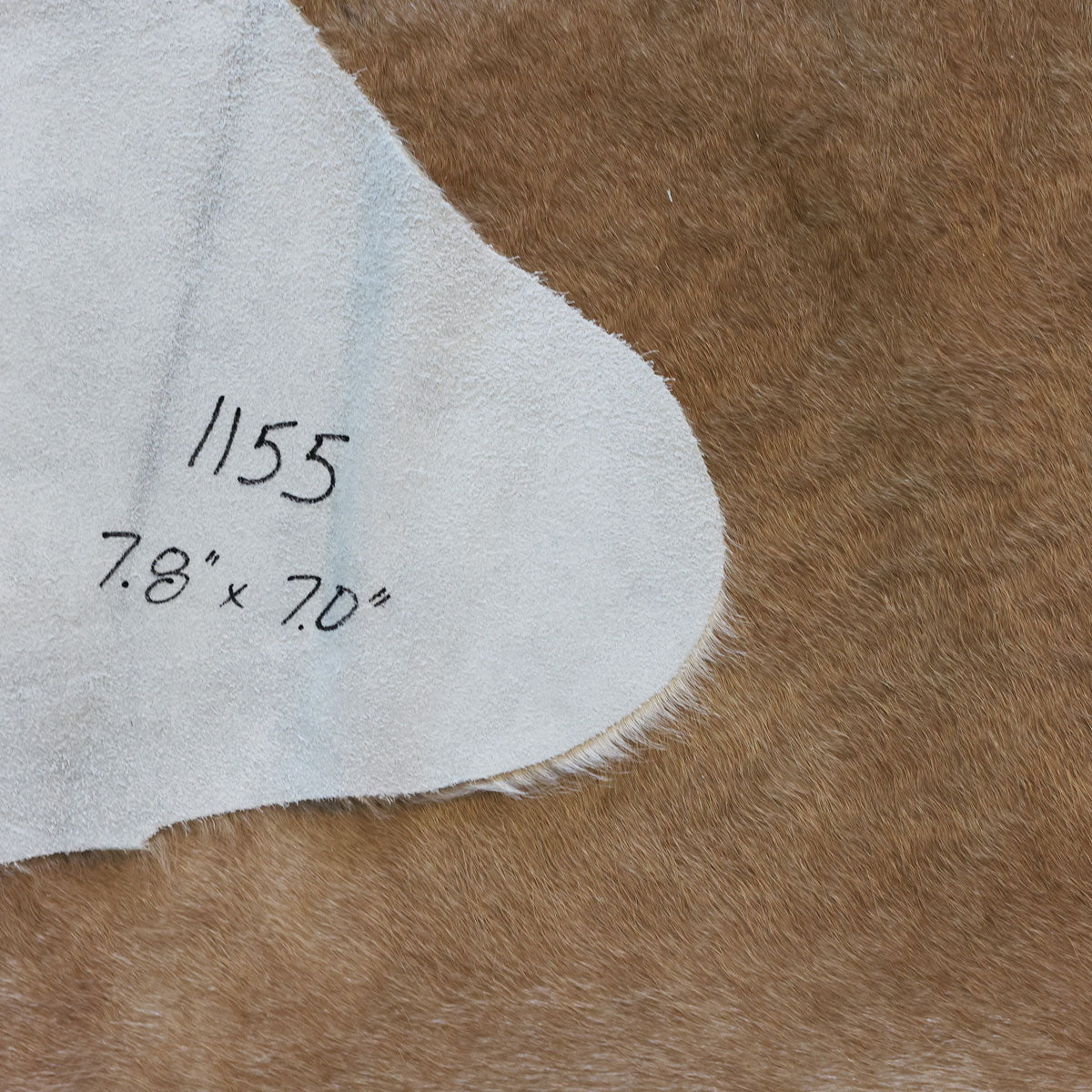 Natural Brazilian Cowhide Pattern 1155 (Golden Champagne)