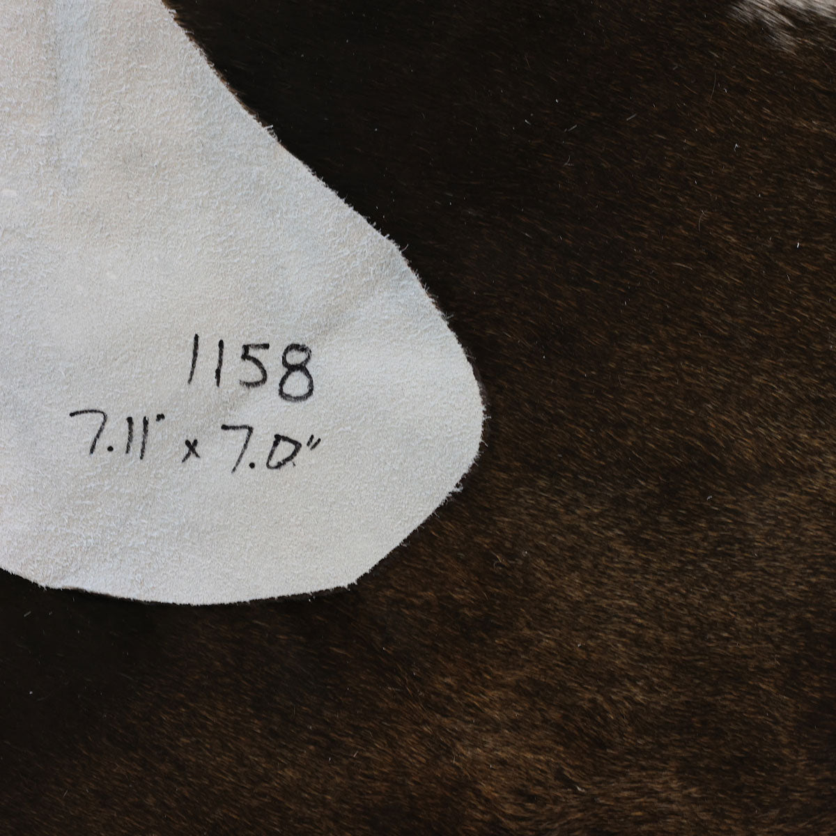 Natural Brazilian Cowhide Pattern 1158 (Grey Brown Brindle)