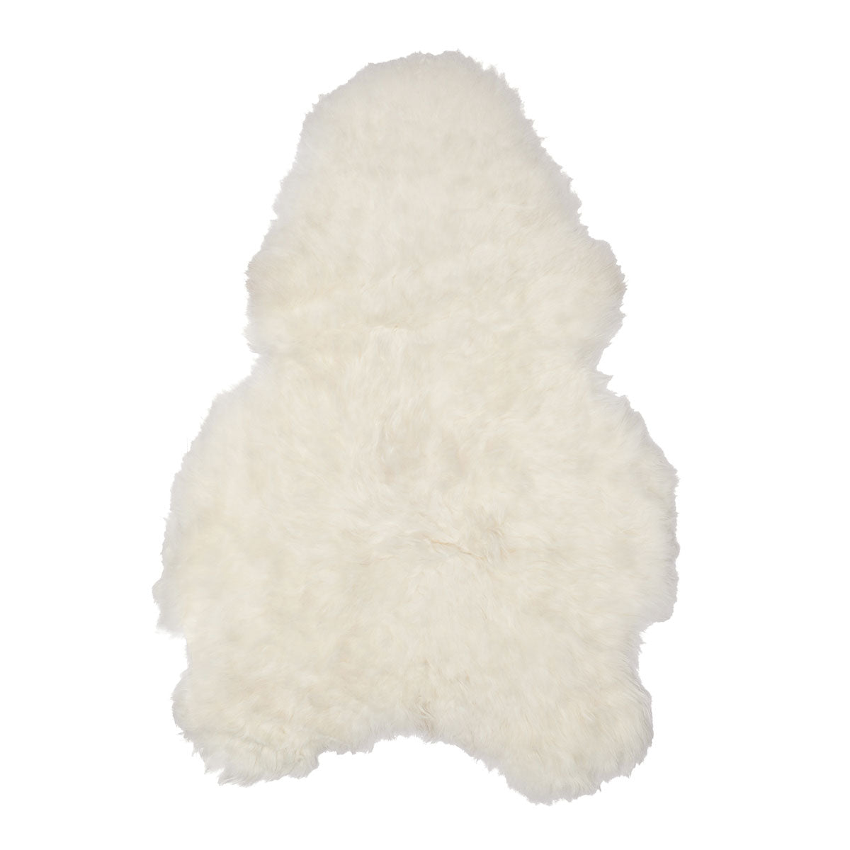 Single Ivory Shorn Iceland Sheep Rug Cushion