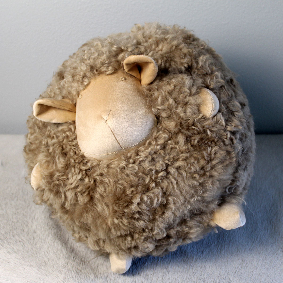 Woolicious Lamb Cuddle Pillow Khaki Sheep