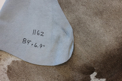 Natural Brazilian Cowhide Pattern 1162 (Grey Brown Brindle)