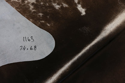 Natural Brazilian Cowhide Pattern 1163 (Grey Brown Brindle)