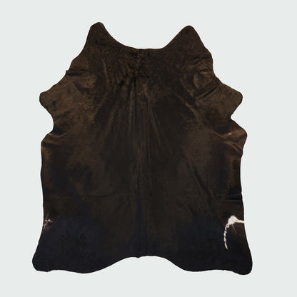 Natural Brazilian Cowhide Pattern 1169 (Dark Brown Brindle)